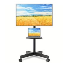 TAVR Height-Adjustable Mobile TV Cart on Wheels for 23 to 60 Inch TVs picture