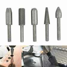 5pcs Metal Cutter Drill Bits Rotary Bits Rasp For Steel Grinding Carving Durable picture