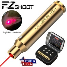Brass Red Laser Boresighter .223/5.56mm Caliber Bore Sight Kit with 6 Batteries picture