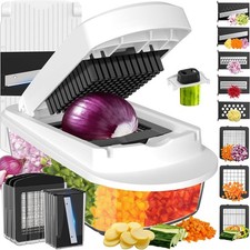 8 Blade All-in-1 Vegetable Chopper Mandoline Slicer with Container, Food Chopper picture