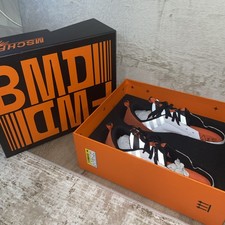 MSCHF BWD Shoe MSCHF-004 Low Top Leather White/Orange/Black Mens Size 11 - NIB picture