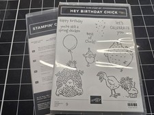 Stampin Up  HEY BIRTHDAY CHICK Stamps & BIRTHDAY CHICK Dies SPRING CHICKEN picture