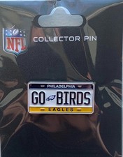 Philadelphia Eagles “GO BIRDS” PA License Plate Pin Collector’s Pin RARE NFL NEW picture