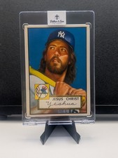 Jesus Christ Yeshua 1952 Vintage Mantle Baseball Style Custom Art Christian Card picture