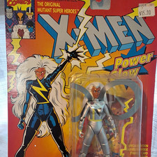 Vintage X-Men Storm Power Action Glow Figure ToyBiz 90s Sealed MOC picture