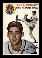 1954 Topps #59 Gene Conley Braves GOOD *5q picture