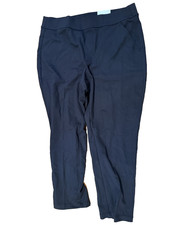 Croft & Barrow pull-on  pants black petite short size PL NWT picture