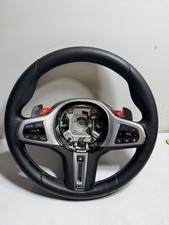 2020-2023 BMW X6M F96 M SPORT STEERING WHEEL LEATHER HEATED Blue Red Stitch picture