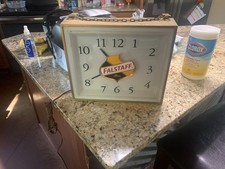 1960s Vtg Falstaff Beer St Louis Lighted Sign Bar Liquor Store Clock Price Bros picture