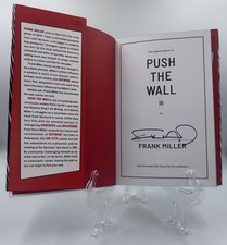 FRANK MILLER SIGNED AUTOGRAPHED PUSH THE WALL 1ST ED 1ST PRINT HC BOOK COMICS picture