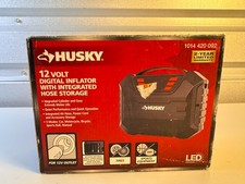 Husky 12V Digital Tire Inflator 1014 420 092 Integrated Hose Storage New picture