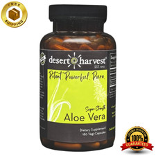 Desert Harvest Super Strength Aloe Vera – 180 Capsules | BRAND NEW picture