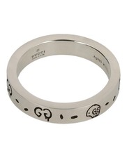 Gucci Womens Sterling Silver Ghost Ring 4MM picture