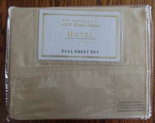 600-TC Hotel Fine Linens Full Sheet Set-100% Cotton Sateen-18