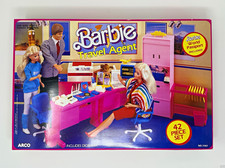 Vintage 1986 Barbie Travel Agent 42 Piece Set ARCO #7747 NOS Open Box picture