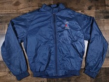 Vintage 80s Moscow Olympics Jacket Mens Medium Blue 1980 Olympic Games Talon picture