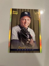 David Cone #25 1997 Donruss Studio Gold Press Proof Portrait NY Yankees /500 SP picture