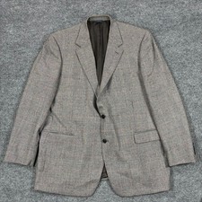 Vintage Brooks Brothers 48L Loro Piana Zelander Wool Plaid Sport Coat Italy picture