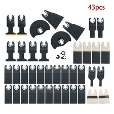 43 Pcs Universal Quick Release Oscillating Saw Blades for Wood Plastics Metal picture