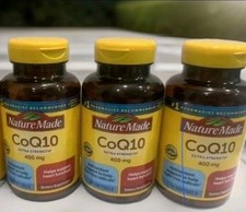 Nature Made CoQ10 Extra Strength 400mg 90 Softgels Total 270 Ct  Exp 2028 picture