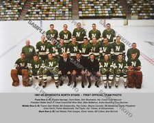 1967-68 MINNESOTA NORTH STARS FIRST INAUGURAL 8X10 COLOR TEAM PHOTO  picture