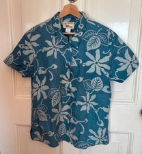 Rare Vintage Alfred Shaheen Reyn Spooner Cotton Aloha Shirt, Tailored in Hawaii picture