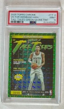 2025 Topps Chrome - Tall Tales Victor Wembanyama Green Geo Refractor /99 PSA 9 picture