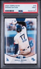 Shohei Ohtani 50/50 Stolen Base 18 PSA 9 2024 Topps 50/50 #45 Los Angeles Dodger picture
