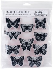 Art Gone Wild AGCMS294 Tim Holtz Flutter Cling Rubber Stamp Set - Multi-Colour picture