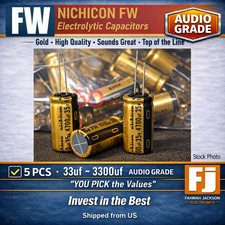5 Pcs NICHICON FW High Grade Capacitors | 33uf ~ 3300uf | You Pick | US Ship picture