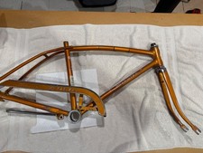 SCHWINN STINGRAY FASTBACK RAMS HORN COPPERTONE FRAME+CHAINGUARD ORIGINAL PAINT picture