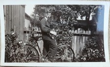 Vintage 1937 Hamilton Bicycle License Plate 10773 Kid Photo Velox Snapshot picture