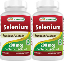 2 Pack Best Naturals Selenium 200 mcg 240 Tablets picture