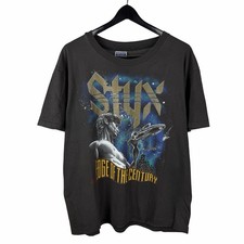 Vintage 1991 Styx Edge of The Century Rock Band Tour Faded Shirt Size XL picture