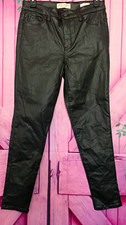 Social Standard by Sanctuary Women’s Skinny Ankle Pants Black Zip Pockets picture