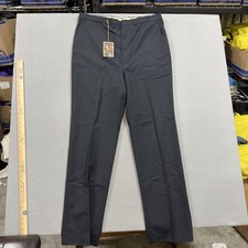 Vintage Haggar Dress Pants Mens 40x36 Gray Wool Blend Flat Front Formal USA 90s picture