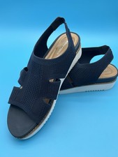 Easy Spirit Winslow 2 Women’s Slingback Sandals Dark Blue Knit 9.5 And 12 NIB picture
