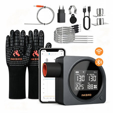 INKBIRD BBQ Temperature Controller WiFi Bluetooth Automatic Smoker Fan Oven Mitt picture