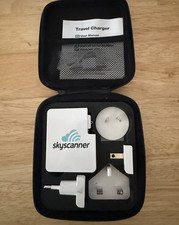 Skyscanner International Travel Adapter Kit Wall Charger MultimPlug USB Case picture