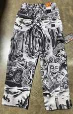 FB County Men's Heavyweight Graffiti Baggy Cargo Sweatpants Unisex S-3XL picture
