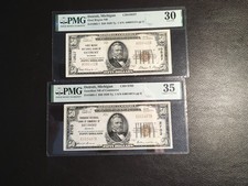2 50.00 1929 national Detroit Michigan PMG 35 choice very fine PMG 30 very fine  picture