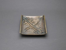 JACQUES LAUTERBACH Bronze Ashtray French Sculptural Catchall 1960s Vintage picture