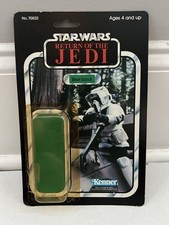 STAR WARS BIKER SCOUT CARDBACK W/ ATTCH BUBBLE KENNER VINTAGE 1983 ROTJ ENDOR picture