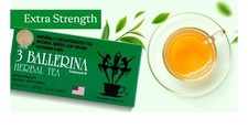 3 BALLERINA HERBAL DIETERS TEA EXTRA STRENGTH. All Natural. 18 Tea Bags. picture