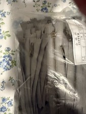 Gray Zipper Lot 100 PCS, Metal Nickel Teeth, Style/MPN T1027-7 picture