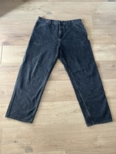 Carhartt Black WIP Single Knee Carpenter Pants, 36x32 Workwear Skate Street picture