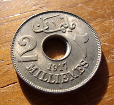 EGYPT 2 MILL 1917 NICE UNC COND picture