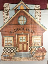 Toland Debbie Mumm Flag School Days DoubleSided 33x43 PolePocket Hanging Flag picture