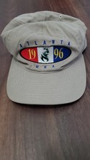  Vintage Atlanta 1996 Olympics Hat Snapback Hanes Olympic Games Collection Khaki picture