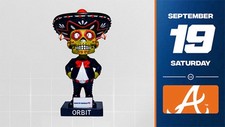 Houston Astros Orbit Sugar Skull Bobblehead SGA 09/19 picture